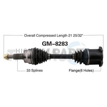 TrakMotive CV Axle Shaft - GM-8283