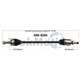 TrakMotive CV Axle Shaft - GM-8284
