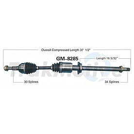 TrakMotive CV Axle Shaft - GM-8285