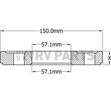 Coyote Wheel Accessories Wheel Spacer - VWAUDI51001122057-2