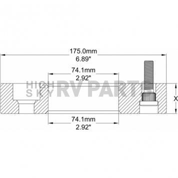 Coyote Wheel Accessories Wheel Adapter - 5450/475-5550-B-1