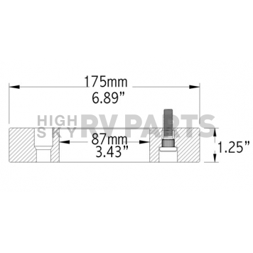 Coyote Wheel Accessories Wheel Adapter - 5500/550-5135-B-2
