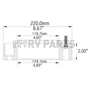 Coyote Wheel Accessories Wheel Adapter - 8170-8650H-E-1