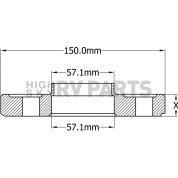 Coyote Wheel Accessories Wheel Spacer - VWAUDI51001121057-2