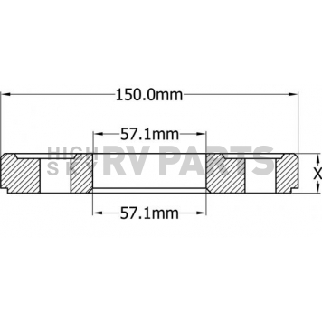 Coyote Wheel Accessories Wheel Spacer - VWAUDI51001121557-2