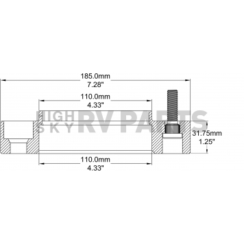 Coyote Wheel Accessories Wheel Adapter - 5150-5150H-B110-1