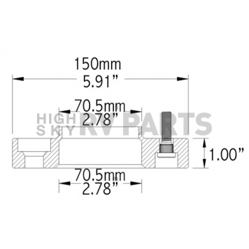Coyote Wheel Accessories Wheel Adapter - 5450-5450-A-2