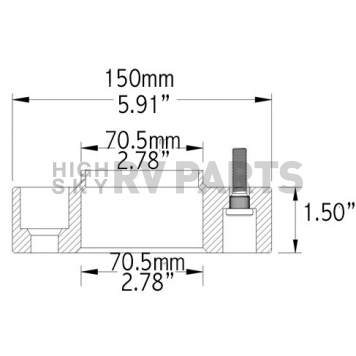 Coyote Wheel Accessories Wheel Adapter - 5450-5450-C14-2