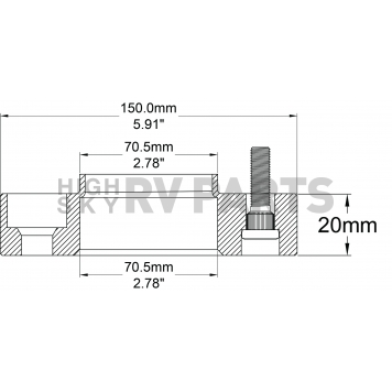 Coyote Wheel Accessories Wheel Adapter - 5450-5450H-AA705-2