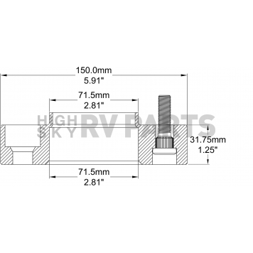 Coyote Wheel Accessories Wheel Adapter - 5450-5450H-B-2