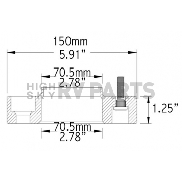 Coyote Wheel Accessories Wheel Adapter - 5450-5450-B-2
