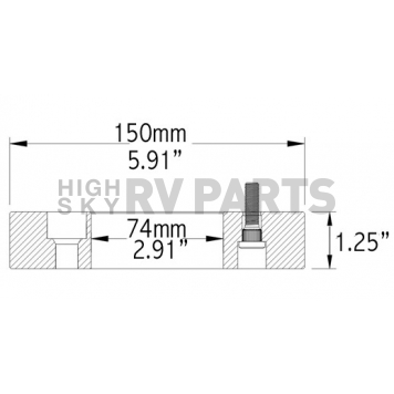 Coyote Wheel Accessories Wheel Adapter - 5450/475-5450-B-2