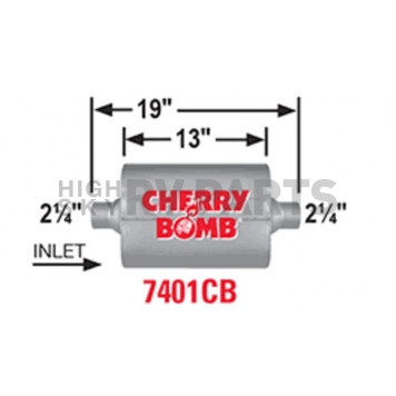 Cherry Bomb Pro Series Exhaust Muffler - 7401CB-1