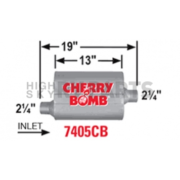 Cherry Bomb Pro Series Exhaust Muffler - 7405CB-1