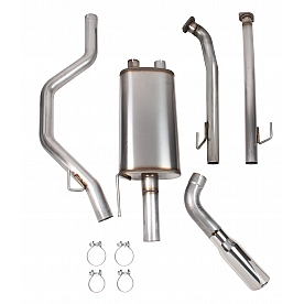 Hooker Headers Exhaust Blackheart Cat Back System - 70504408-RHKR