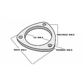 Vibrant Performance Exhaust Pipe Flange - 1483