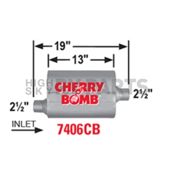 Cherry Bomb Pro Series Exhaust Muffler - 7406CB-1
