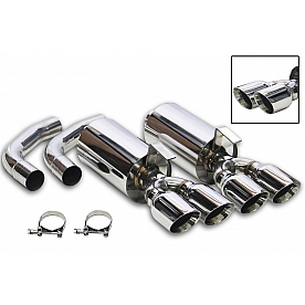 Flow Tech Exhaust Axle Back System - 11542FLT
