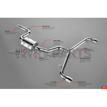 APR Motorsports Exhaust Cat-Back System - CBK0016-17