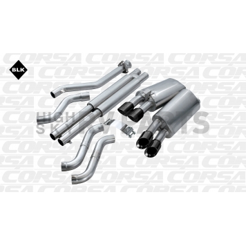 Corsa Performance Exhaust Sport Cat Back System - 14117BLK