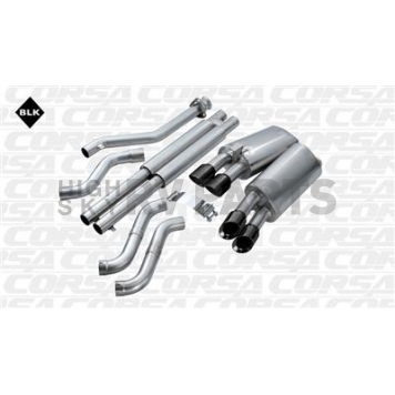 Corsa Performance Exhaust Sport Cat Back System - 14118BLK
