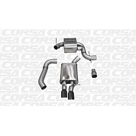 Corsa Performance Exhaust Touring Cat Back System - 14598BLK