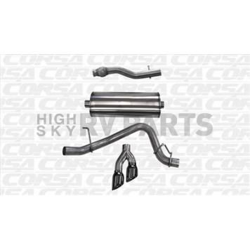 Corsa Performance Exhaust Sport Cat Back System - 14748BLK