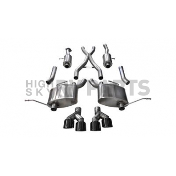 Corsa Performance Exhaust Sport Sound Level Cat Back System - 14984BLK
