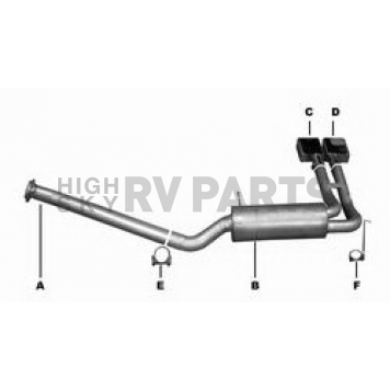 Gibson Exhaust Super Truck Cat Back System - 65518