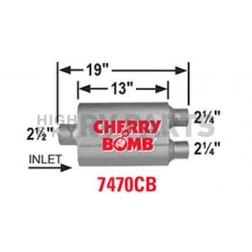 Cherry Bomb Pro Series Exhaust Muffler - 7470CB-1