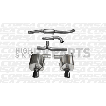 Corsa Performance Exhaust Sport Cat Back System - 14865BLK