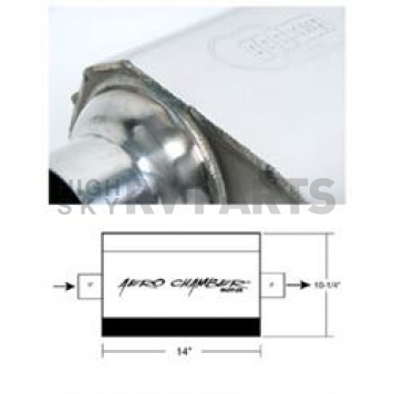 Hooker Headers Aero Chamber Exhaust Muffler - 21506HKR