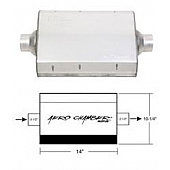 Hooker Headers Aero Chamber Exhaust Muffler - 21516HKR