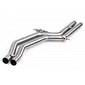 APR Motorsports Exhaust Pipe Muffler Delete Dual 2-3/4 Inch Diameter - CBK0025