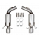 Hooker Headers Exhaust Blackheart Axle Back System - BH13174