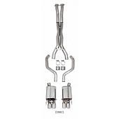 Hooker Headers Exhaust Blackheart Cat Back System - 70501368-RHKR