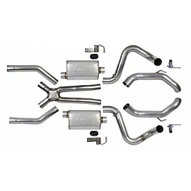 Hooker Headers Exhaust Blackheart Race Cat Back System - 70501386-RHKR