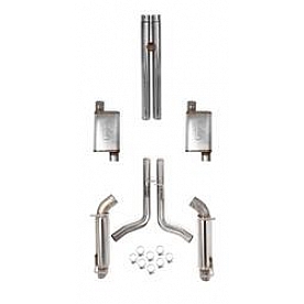 Hooker Headers Exhaust Blackheart Cat Back System - 70502319-RHKR