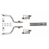 Hooker Headers Exhaust Blackheart Cat Back System - 70502329-RHKR