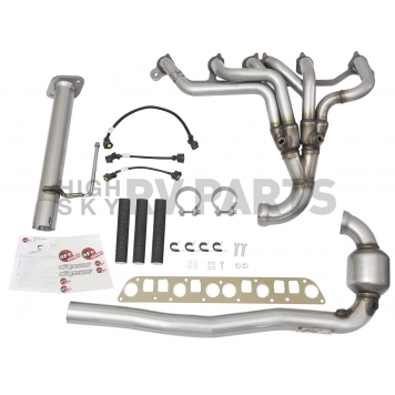 AFE Twisted Steel Exhaust Header - 48-48020-YC-6