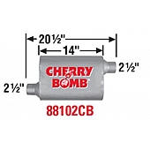 Cherry Bomb Vortex Exhaust Muffler - 88102CB