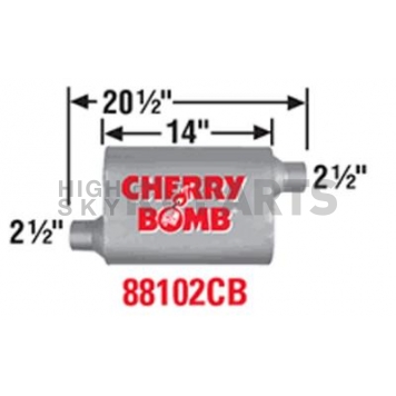 Cherry Bomb Vortex Exhaust Muffler - 88102CB