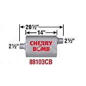 Cherry Bomb Vortex Exhaust Muffler - 88103CB