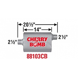 Cherry Bomb Vortex Exhaust Muffler - 88103CB
