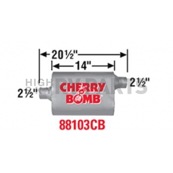 Cherry Bomb Vortex Exhaust Muffler - 88103CB