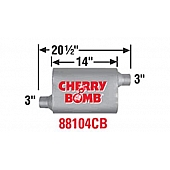 Cherry Bomb Vortex Exhaust Muffler - 88104CB