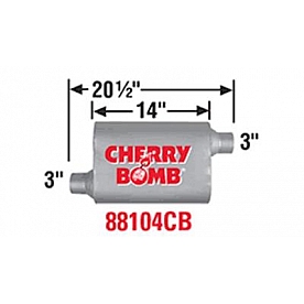 Cherry Bomb Vortex Exhaust Muffler - 88104CB