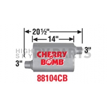 Cherry Bomb Vortex Exhaust Muffler - 88104CB