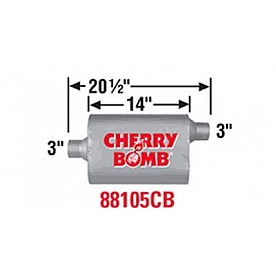 Cherry Bomb Vortex Exhaust Muffler - 88105CB
