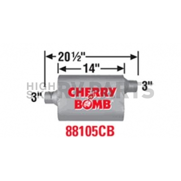 Cherry Bomb Vortex Exhaust Muffler - 88105CB